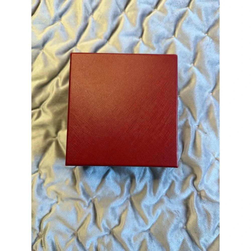 Cartier Red Jewelry Box Set Outer Box Velvet Interior Case Classic Gift Luxury